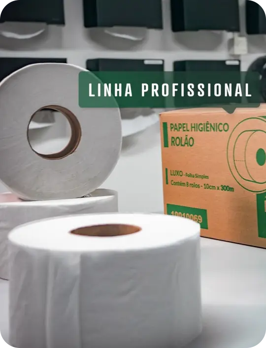 Linha profissional papel higiênico